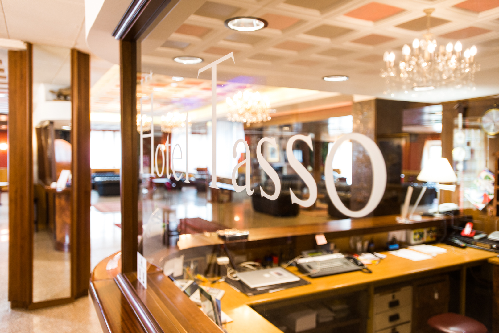 La reception dell'Hotel Tasso