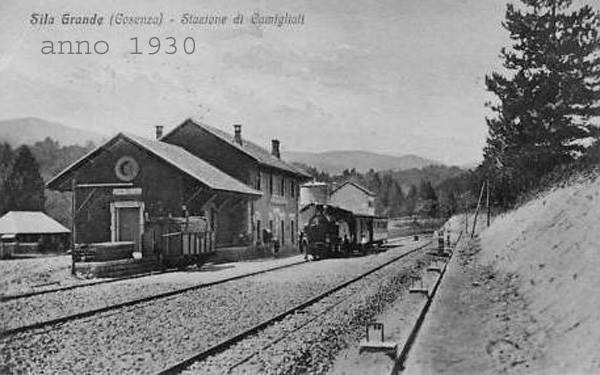 La stazione di Camigliatello, anno 1930