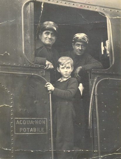 Macchinisti sulla locomotiva