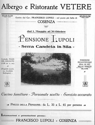 Pensione Lupoli, Serra Candela in Sila